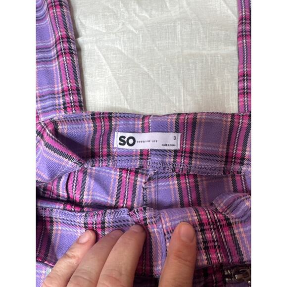 SO Plaid Flare Pants - Picture 3 of 10